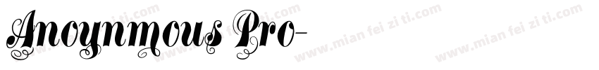 Anoynmous Pro字体转换